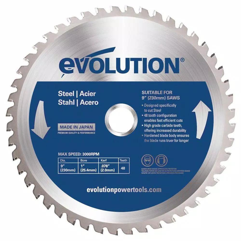 Evolution Power Tools Evolution 8-1/4 in. 50-Teeth Carbide Metal Cutting Saw Blade for Mild Steel