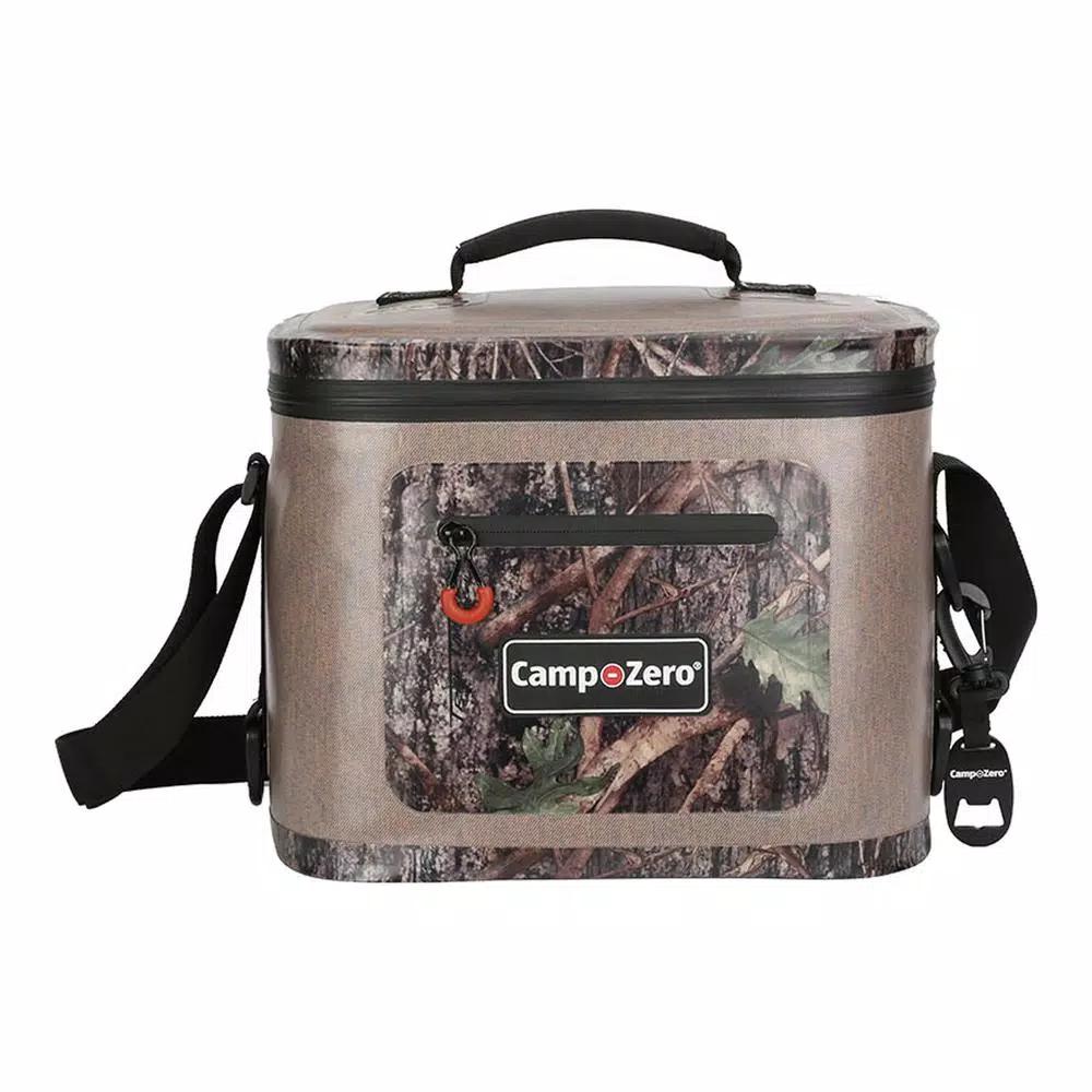 Camp-Zero 7.6 Qt. Soft Cooler, 12-Can Capacity, Beige and Camo