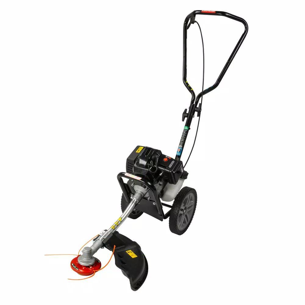 Southland 43 cc Gas Wheeled String Trimmer, 17 in. Walk-Behind Trimmer