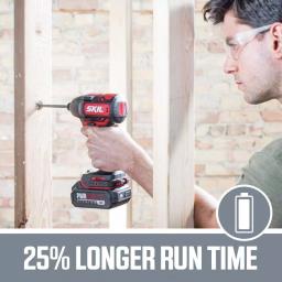 Skil PWRCore 20V Brushless 1/4 in. Hex Impact Driver Kit with 2.0Ah Battery and PWRJump Charger thumbnail 3
