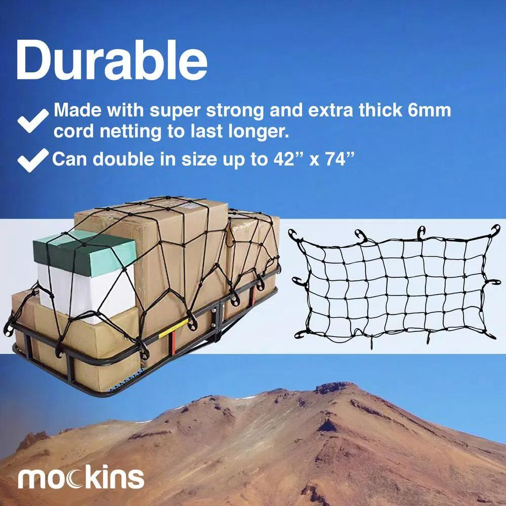 Mockins Heavy-Duty Bungee Cargo Net, 20 in. x 36 in. Stretches to 42 in. x 74 in.