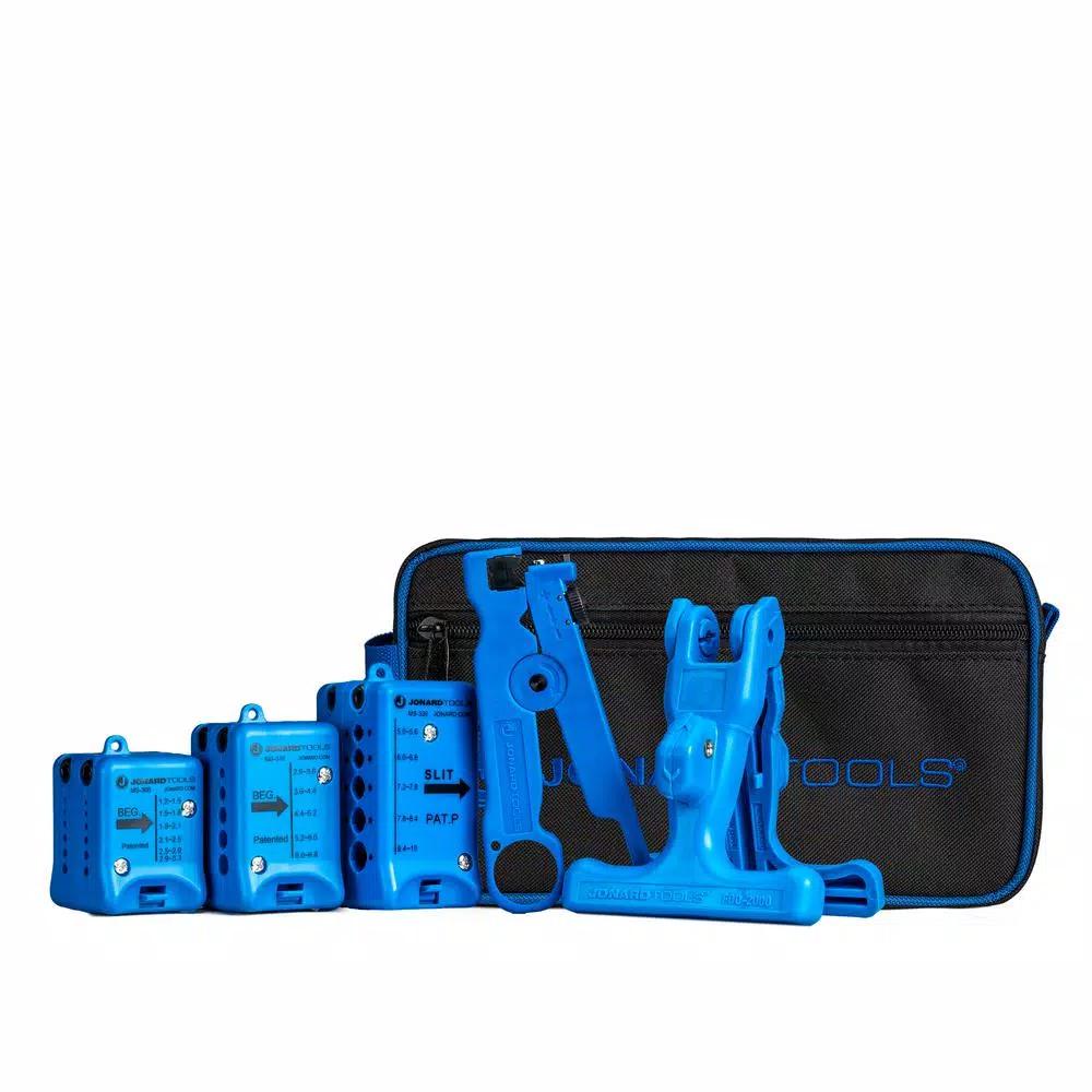 Jonard Tools TK-105 Fiber Optic Mid Span Slit and Ring 6-Piece Tool Kit
