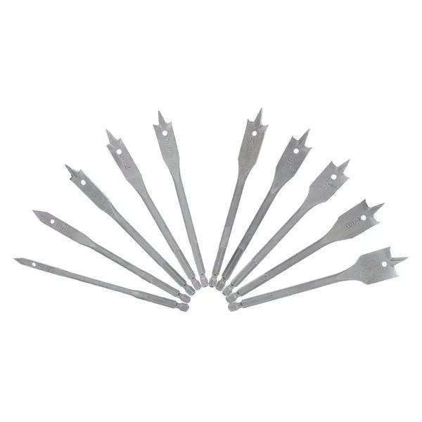 Avanti Pro AvantiPRO 10-Piece Carbide Spade Bit Set with 1/4 in. Hex Shank