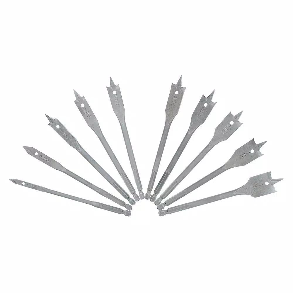Avanti Pro AvantiPRO 10-Piece Carbide Spade Bit Set with 1/4 in. Hex Shank