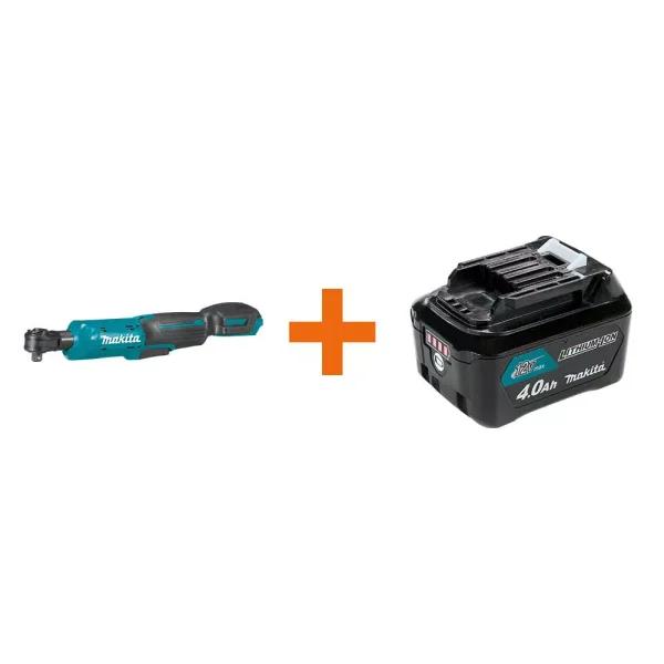 Makita 12V MAX CXT Cordless Ratchet Kit with 3/8 in. and 1/4 in. Anvils and 4.0 Ah Battery