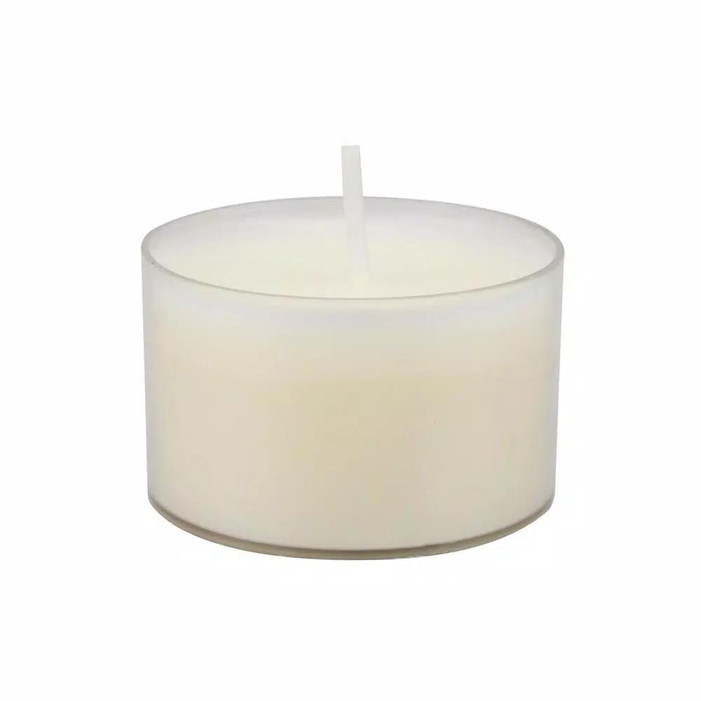 Stonebriar Collection Stonebriar Unscented White Paraffin Tealight Candles, 8-Hour Burn Time, 48-Pack