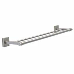Franklin Brass Maxted 24 in. Double Towel Bar, Brushed Nickel, Modern Wall Mounted Design thumbnail 1