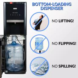 Igloo Bottom Loading Water Dispenser with Hot, Cold, and Room Temperature Functions - Black thumbnail 4