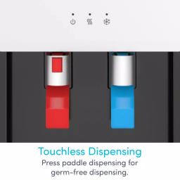Avalon Countertop Top Loading Water Cooler Dispenser with Child Safety Lock, Hot & Cold, White thumbnail 6