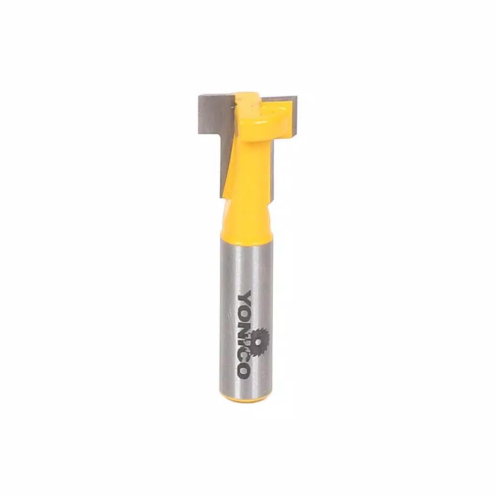 Yonico 7/16 in. Dia T-Slot Router Bit with 1/4 in. Shank, Carbide Tipped