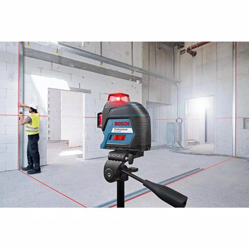 Bosch GLL3-300 360-Degree 3-Plane Self-Leveling Line Laser, 300 ft. Range