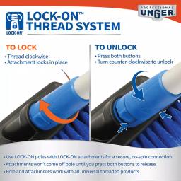 Unger Lock-On 20 in. All Surface Push Broom Head with Angled Bristles thumbnail 4