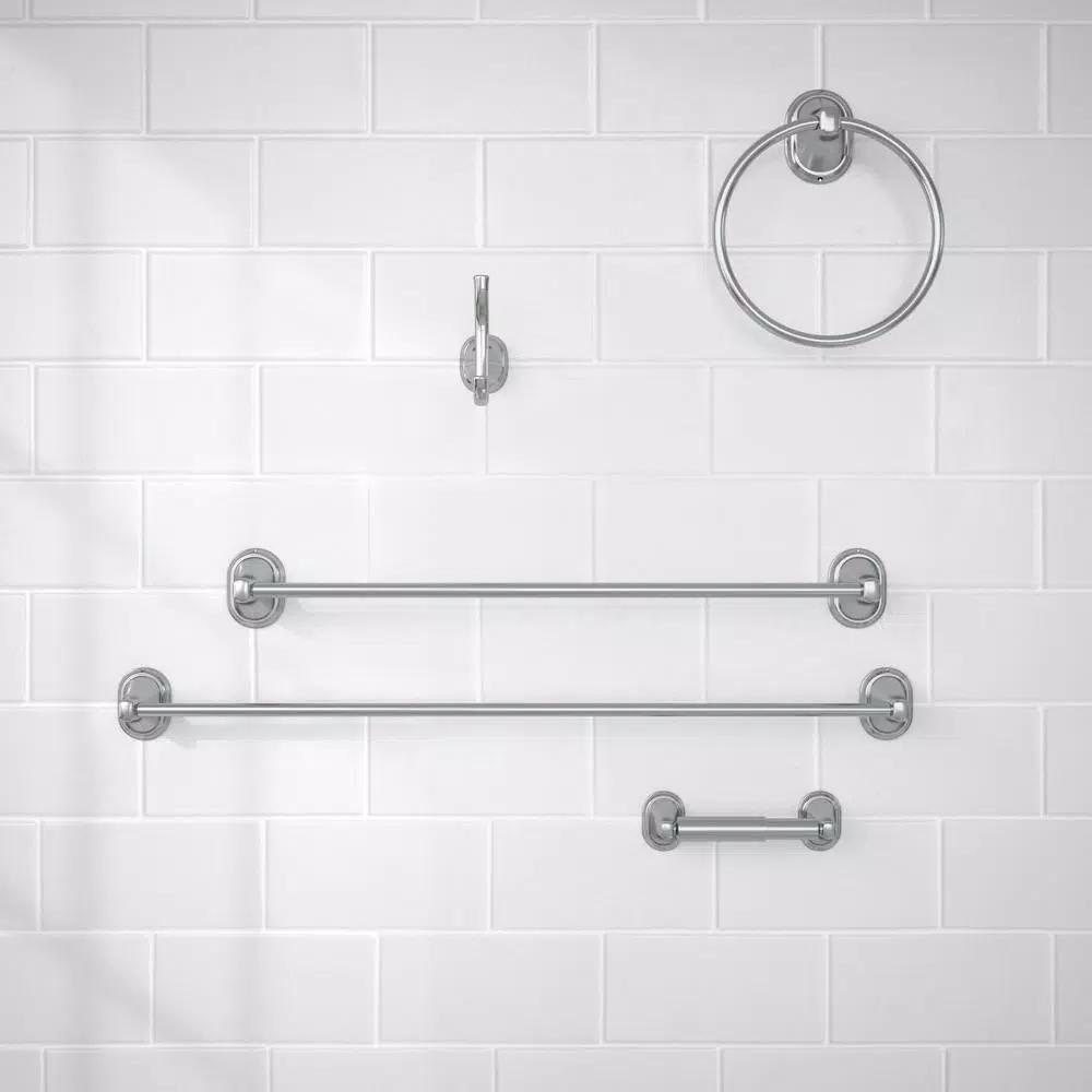 Glacier Bay Treyburn Double Robe Hook in Chrome