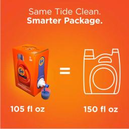 Tide Original Scent HE Liquid Laundry Detergent Eco-Box, 105 oz (96 Loads) thumbnail 8