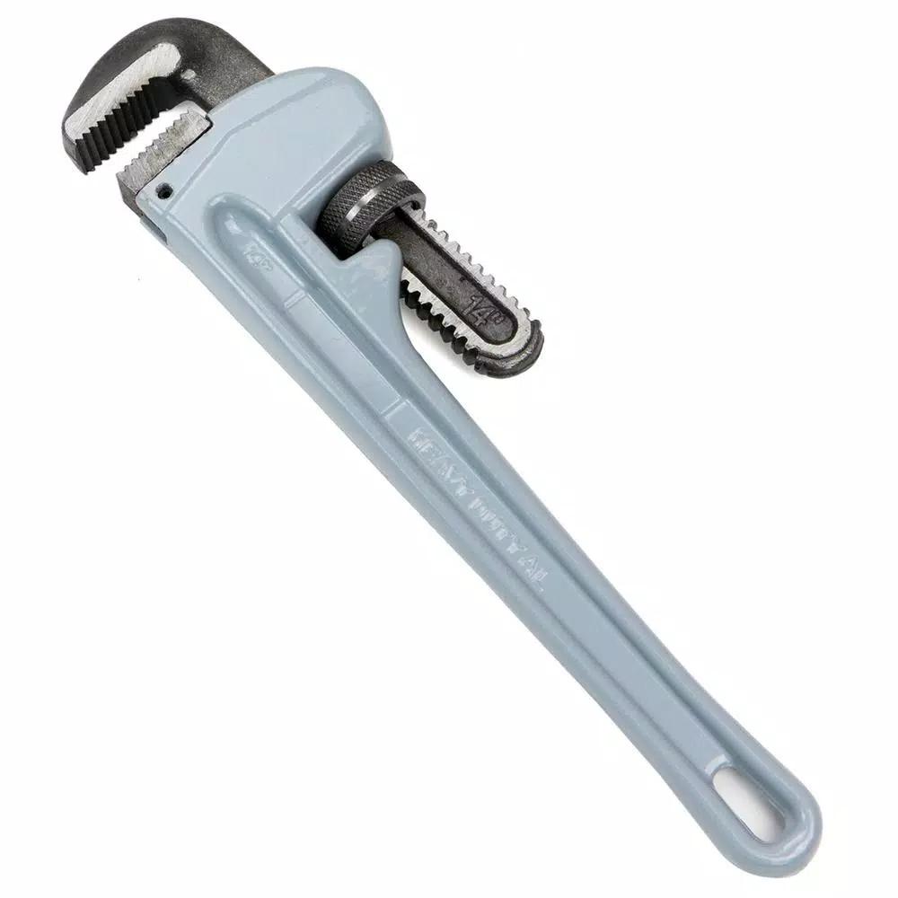 Stark 3-Piece Aluminum Pipe Wrench Set, 14 in., 18 in., and 24 in. Straight Pipe Wrenches
