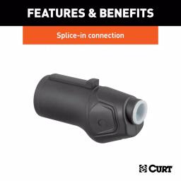 CURT Heavy-Duty 7-Way RV Blade Connector Plug (Trailer Side) thumbnail 1