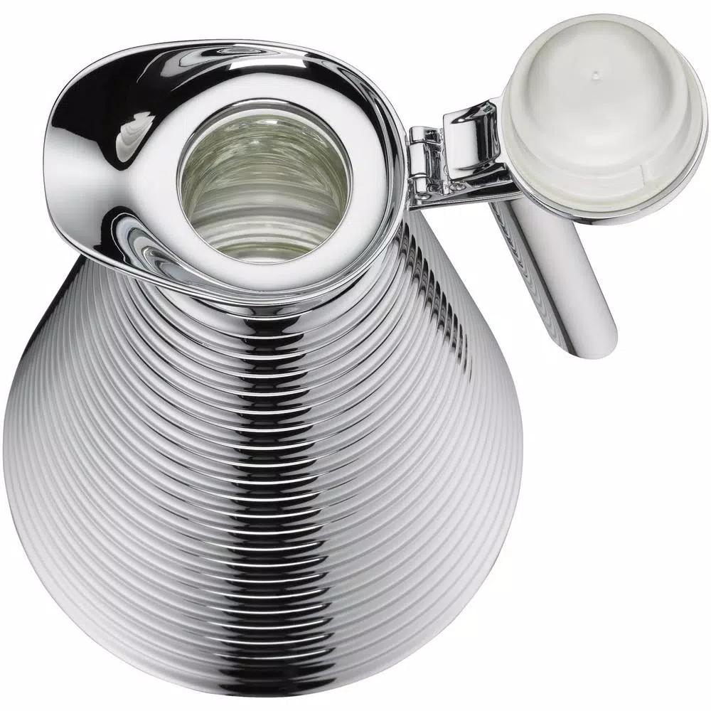Alfi Chrome-Plated Copper Glass Vacuum Carafe, 1.06 Qt.