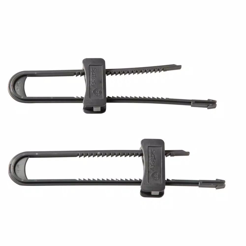 Safety 1st Double Door Slide Lock, Charcoal (2-Pack)