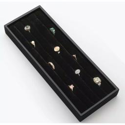 Rev-A-Shelf Black Velvet Ring Organizer for Jewelry Drawers thumbnail 1