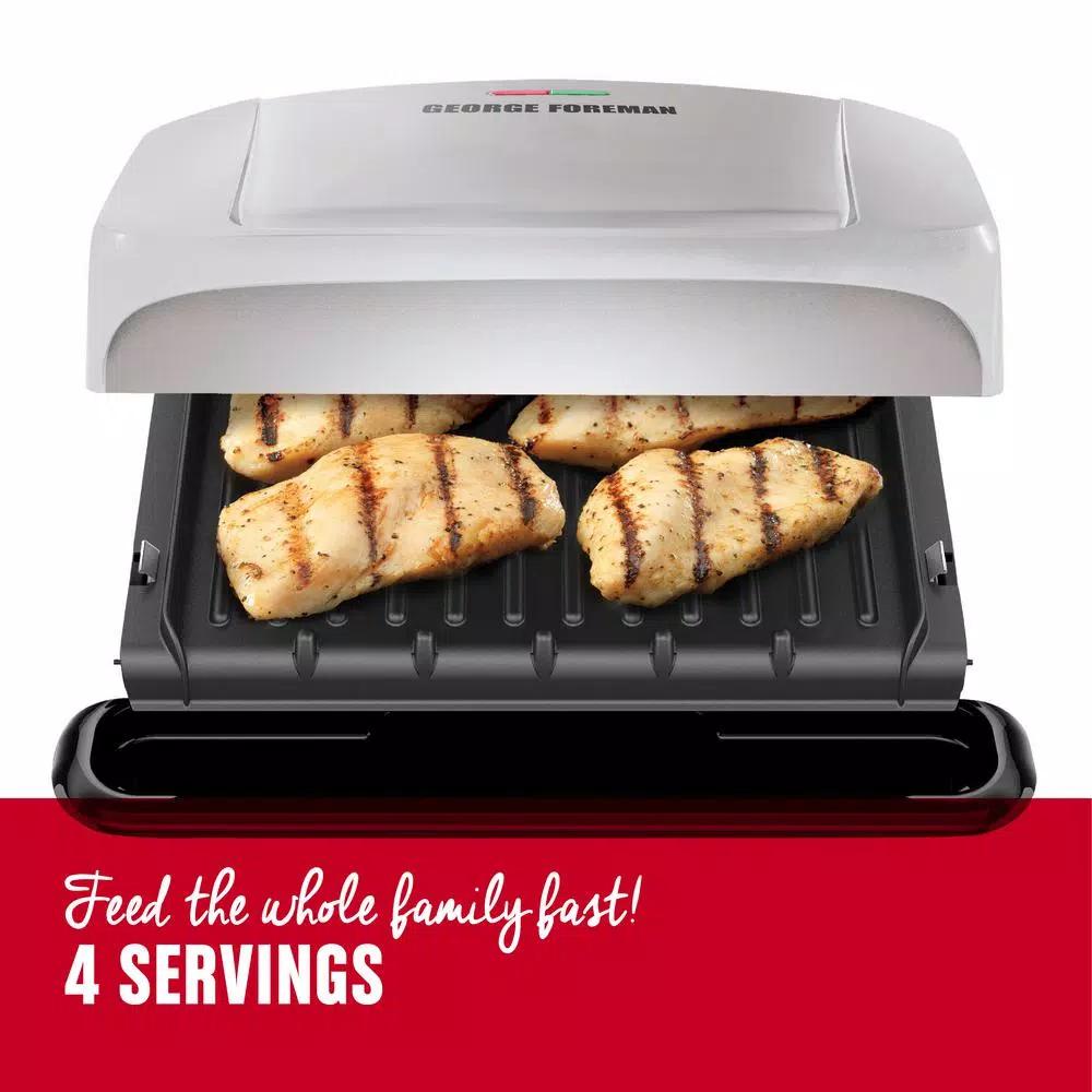 George Foreman 60 sq. in. Platinum Removable Plate Grill and Panini Press