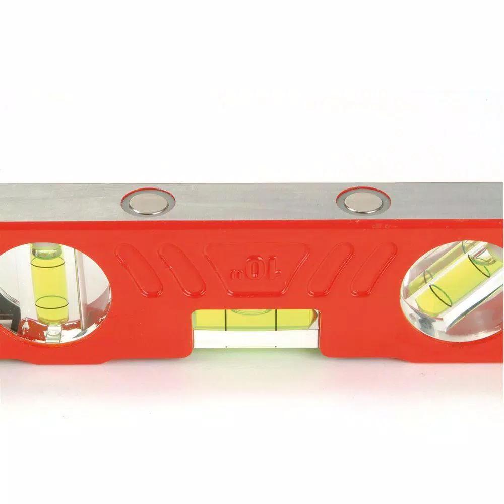 Kapro 10 in. Magnetic Cast Aluminum Torpedo Level with Plumb Site