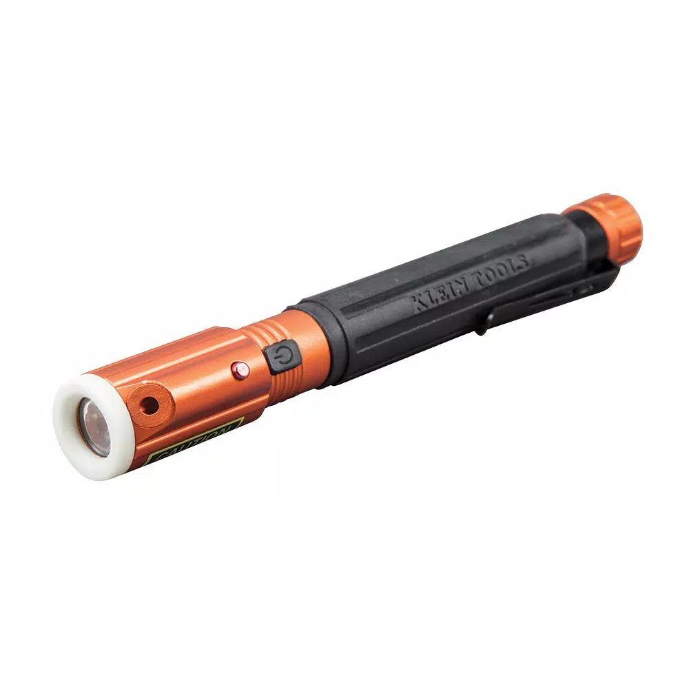 Klein Tools Inspection Penlight with Laser, 45 Lumens, LED, Orange/Black