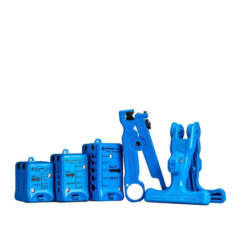 Jonard Tools TK-105 Fiber Optic Mid Span Slit and Ring 6-Piece Tool Kit
