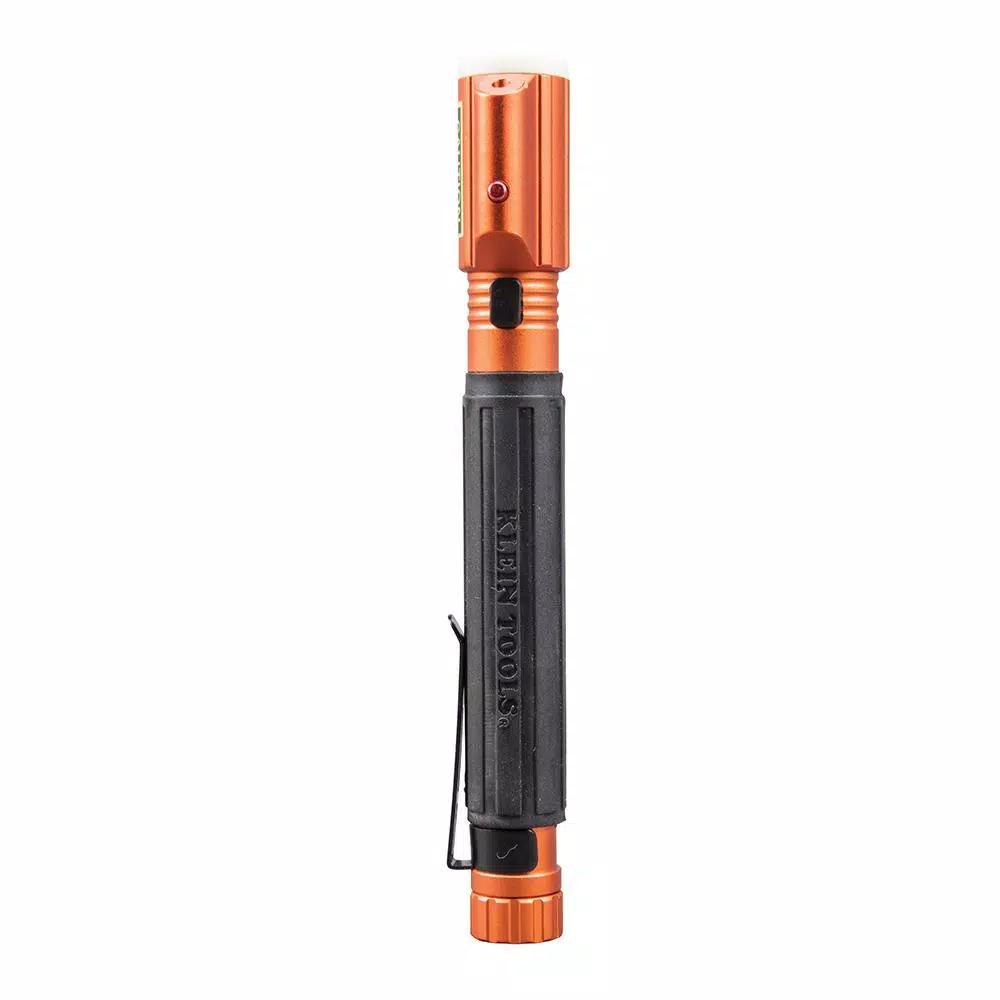 Klein Tools Inspection Penlight with Laser, 45 Lumens, LED, Orange/Black