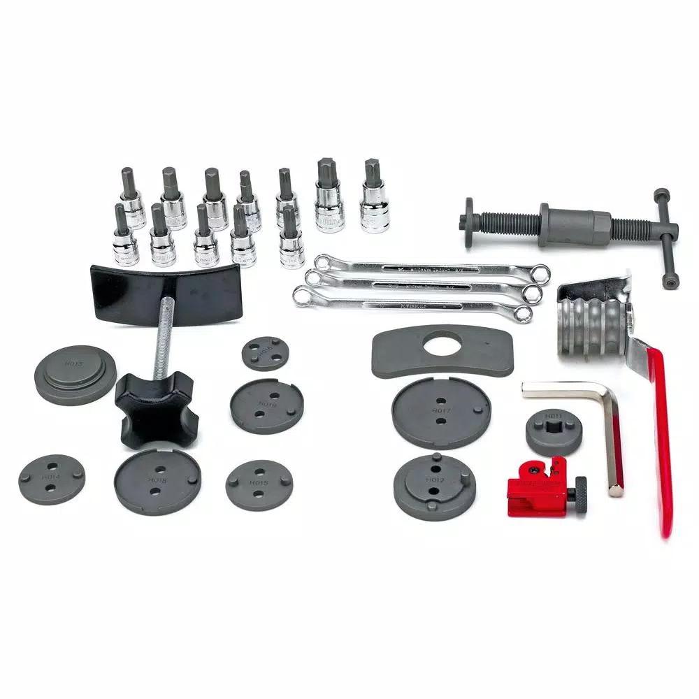 Powerbuilt Master Disc Brake Service Kit, 30-Piece Professional Set