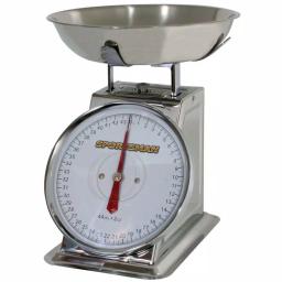 Sportsman Series 44 lb. Stainless Steel Analog Food Scale with Removable Bowl thumbnail 1