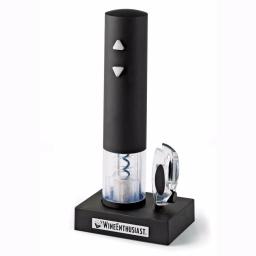 Wine Enthusiast Electric Wine Opener with Foil Cutter and Charging Stand thumbnail 3
