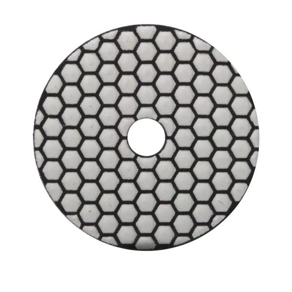 Rubi 4 in. 800 Grit Resin Dry Polishing Pad for Engineered Stone, Concrete, Marble & Granite