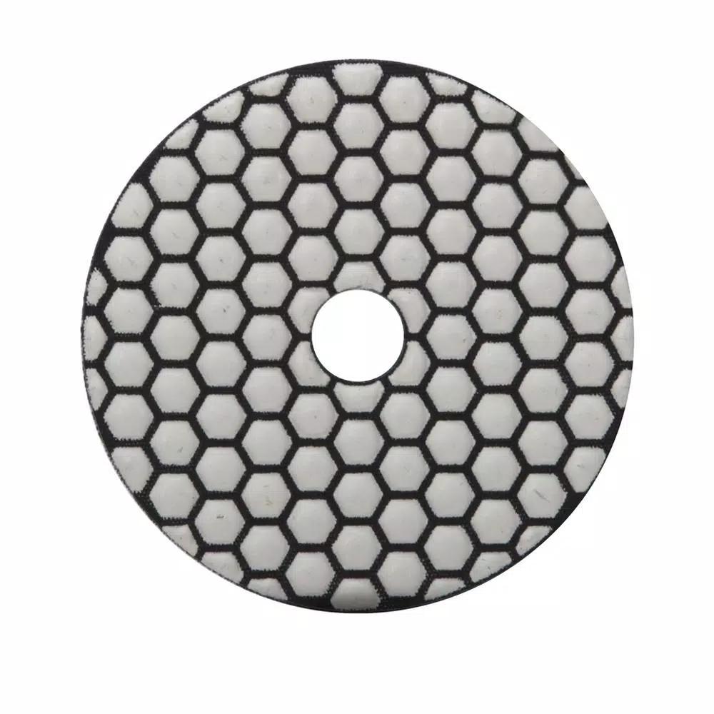 Rubi 4 in. 800 Grit Resin Dry Polishing Pad for Engineered Stone, Concrete, Marble & Granite