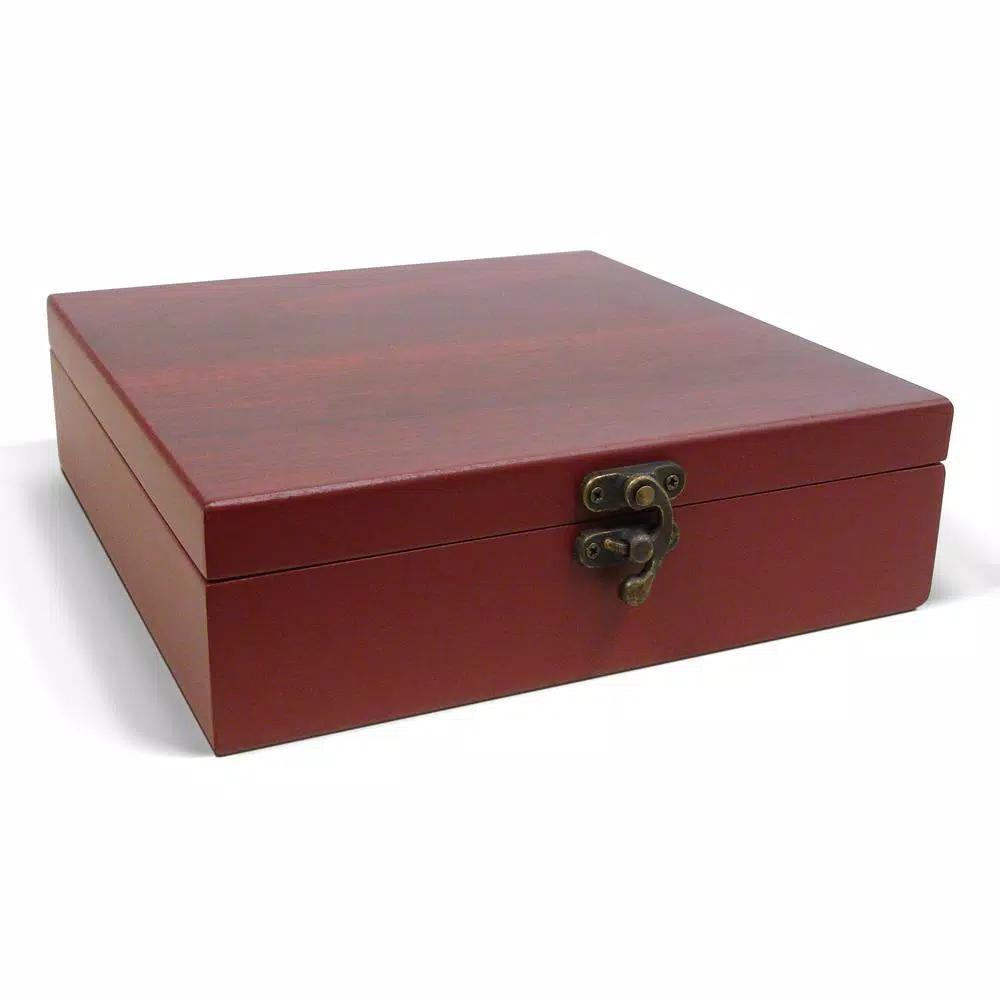 Epicureanist 4-Piece Wine Essentials Gift Set in Elegant Cherry Wooden Box