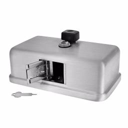 Alpine Industries Alpine 424-SSB 1200ml Stainless Steel Horizontal Manual Liquid Soap Dispenser thumbnail 4