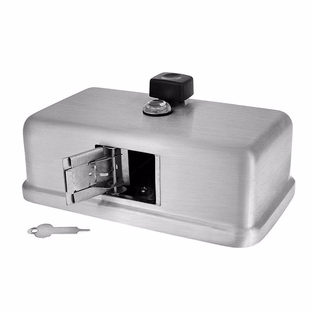Alpine Industries Alpine 424-SSB 1200ml Stainless Steel Horizontal Manual Liquid Soap Dispenser