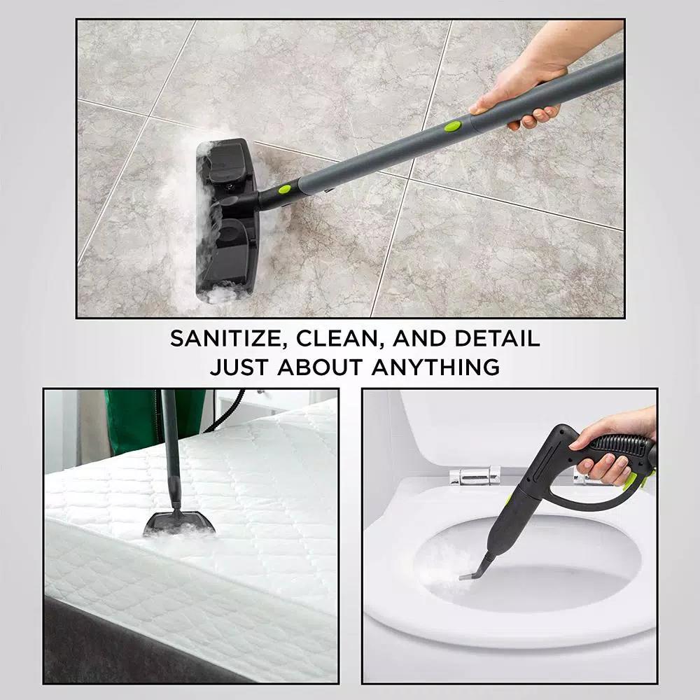 Ivation Multi-Purpose Canister Steam Cleaner with 14 Accessories, 1800W High Pressure