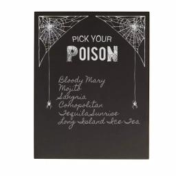 Cathy's Concepts Pick Your Poison 14 in. x 11 in. Printed Chalkboard Wall Art Halloween Decor thumbnail 2