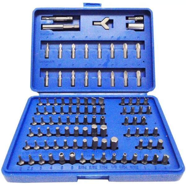 Eazypower 100-Piece Security Bit and Socket Adapter Assortment Set with Carrying Case