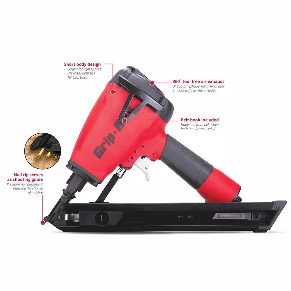 Grip-Rite GRSB150 1-1/2 in. Metal Connector Nailer, Pneumatic Air Tool