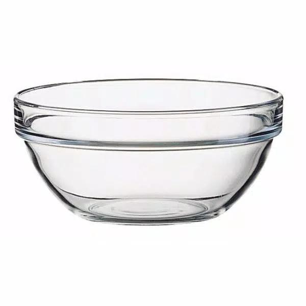 Luminarc Stackable Clear Glass Mixing Bowls Set, 10-Piece Assorted Sizes