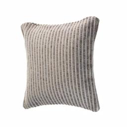 LR Home Beige and Cream Striped 22 in. x 22 in. 100% Cotton Throw Pillow thumbnail 3