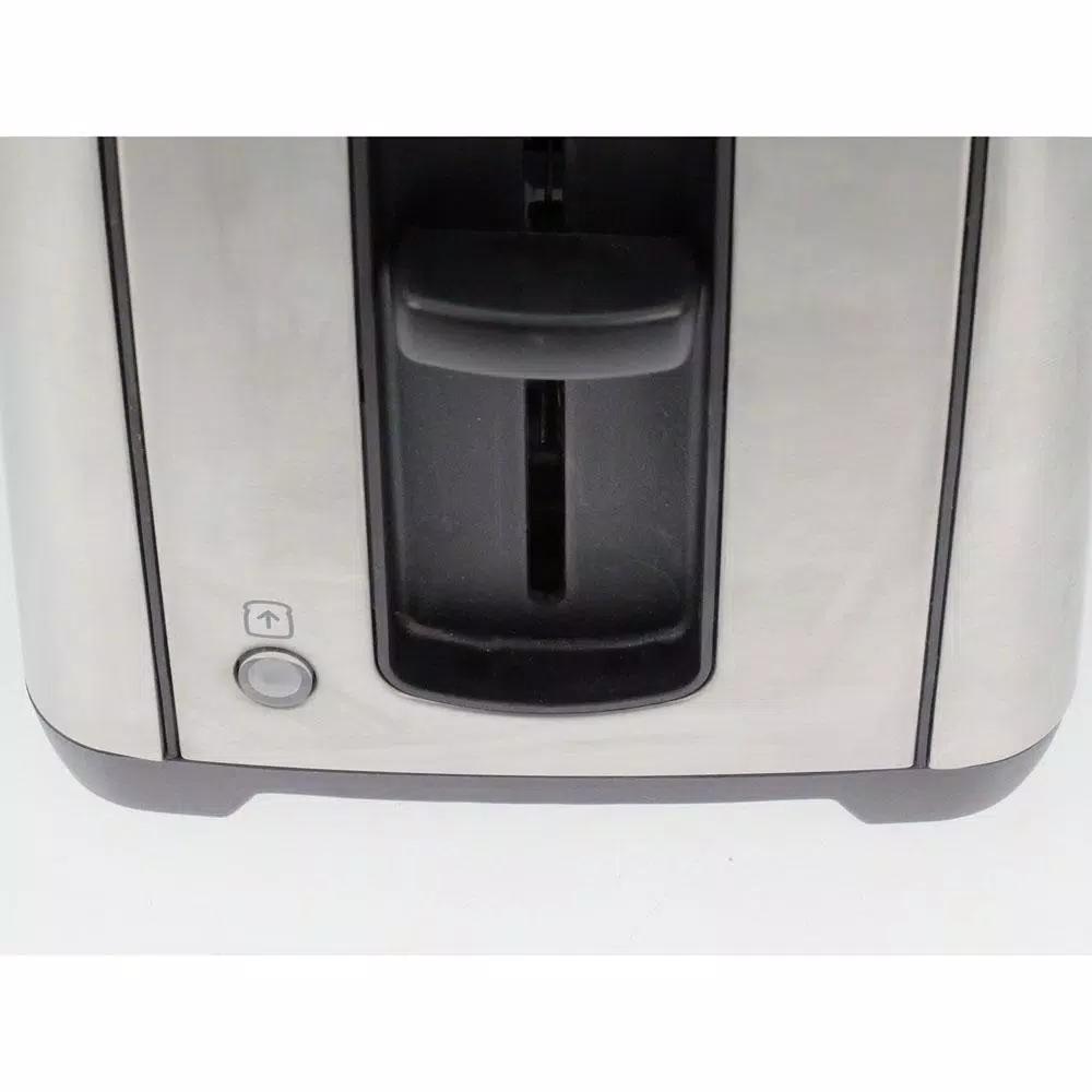 CASO Design Inox 2-Slice Stainless Steel Wide Slot Toaster with LED Display