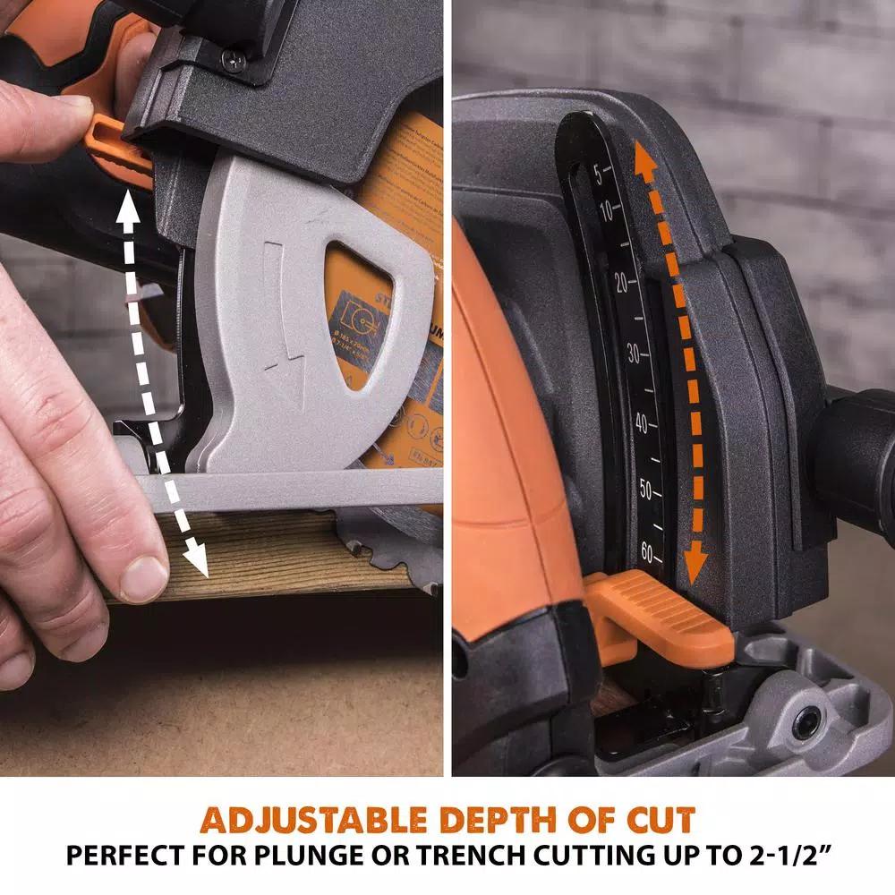 Evolution Power Tools Evolution R185CCS 15 Amp 7-1/4 in. Multi-Material Circular Saw with LED Light and Electric Brake