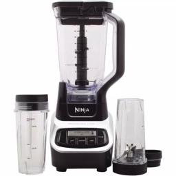 Ninja Professional Blender, 1100W, 5-Speed with 72 oz. Pitcher and 2 Nutri Ninja Cups, Black thumbnail 1