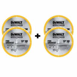 DEWALT 10 in. Circular Saw Blade Assortment (2-Pack) with Bonus 2-Pack thumbnail 2