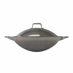SPT 16.5 in. Stainless Steel Tri-Ply Wok with Lid, Induction Ready thumbnail 1