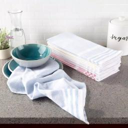 Unbranded Weymouth Home 8-Pack 100% Cotton Striped Kitchen Hand Towels thumbnail 5