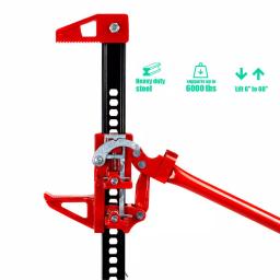 Stark 60 in. 3-Ton Farm Jack - Heavy-Duty Steel Mechanical Lifting Tool thumbnail 4