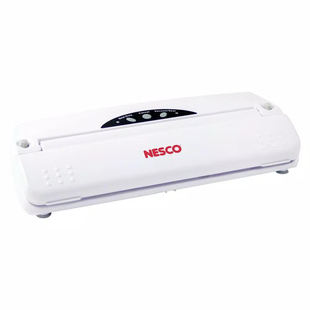Nesco VS-01 Vacuum Sealer, White Automatic Food Sealer with 20 Bags